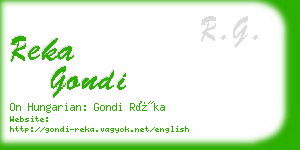 reka gondi business card